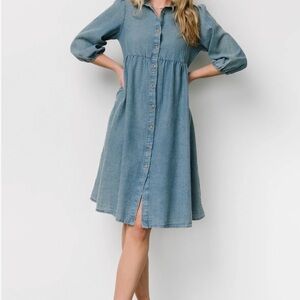 Baltic Born Blue Long Sleeve Dress
